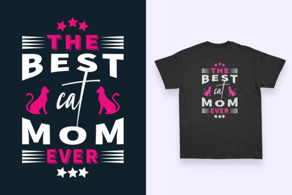Cat Lover T-Shirt Design for Cat MOM Graphics and Print Templates Review