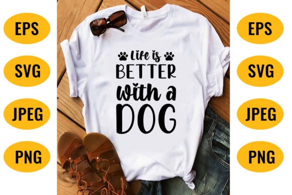 Dog Svg T Shirt Design 02 Graphics and T-Shirt Designs
